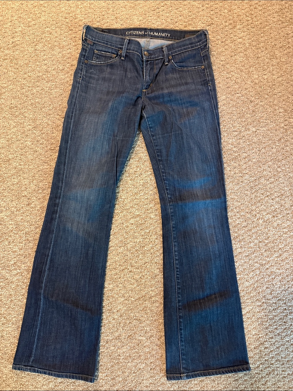 Citizens Of Humanity Dita Bootcut Dark Blue Jeans - size 27 Petite